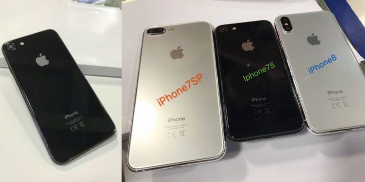 Опубликована фотография, на которой рядом запечатлены все три новые iPhone. Модель iPhone 8 сможет отключать звук уведомлений, когда пользователь смотрит на дисплей