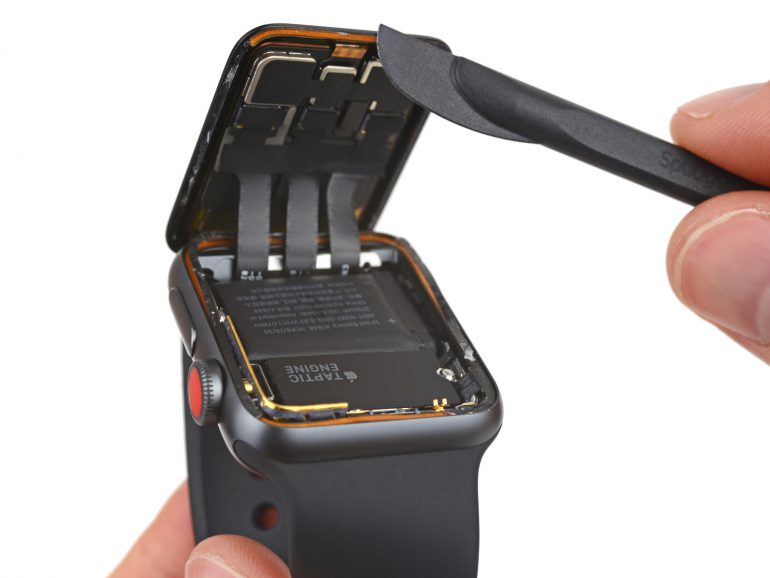 iFixit разобрали умные часы Apple Watch Series 3 с поддержкой LTE