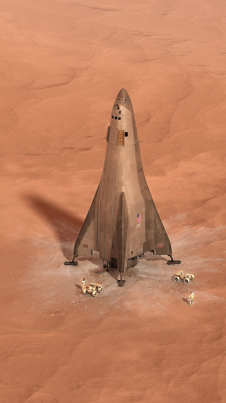 Не Маском единым: Lockheed Martin представила концепт орбитальной станции Mars Base Camp и пилотируемого спускаемого аппарата