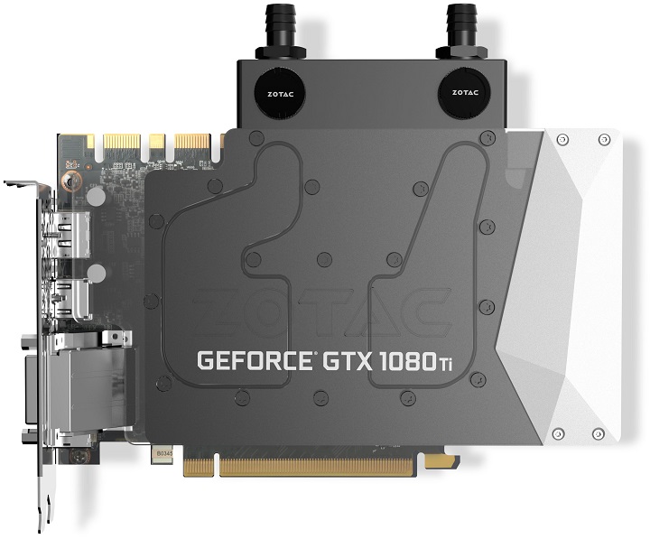 Zotac анонсировала самую компактную видеокарту GeForce GTX 1080 Ti – версию ArcticStorm Mini с предустановленным водоблоком