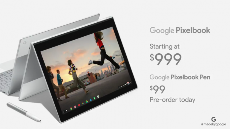 Хромбук-трансформер Google Pixelbook получил сенсорный 12,3-дюймовый дисплей, процессоры Intel Core i5/i7, встроенный Assistant и ценник от $999 (а также стилус Pixelbook Pen за $99)