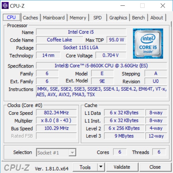 Обзор Intel Core i5-8600K: 6-ядерный процессор за $250