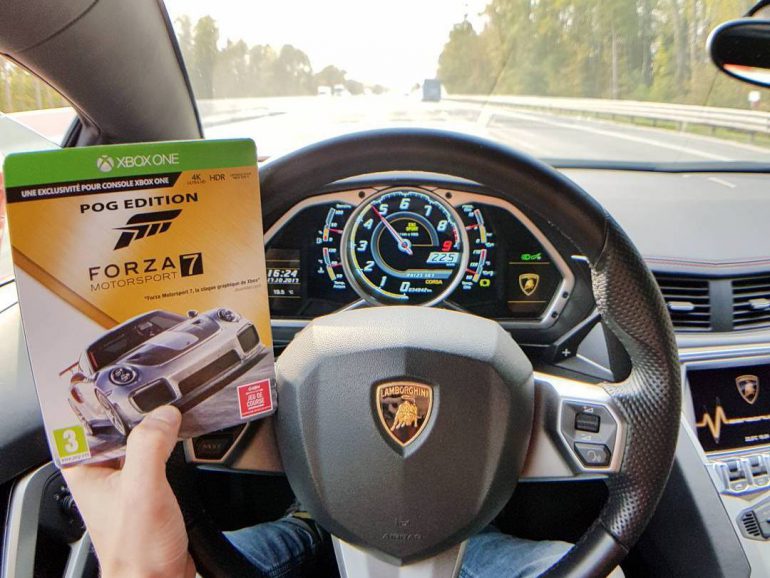 Геймер превратил личный Lamborghini Aventador в геймпад для Xbox One, чтобы поиграть в гараже в Forza Motorsport 7