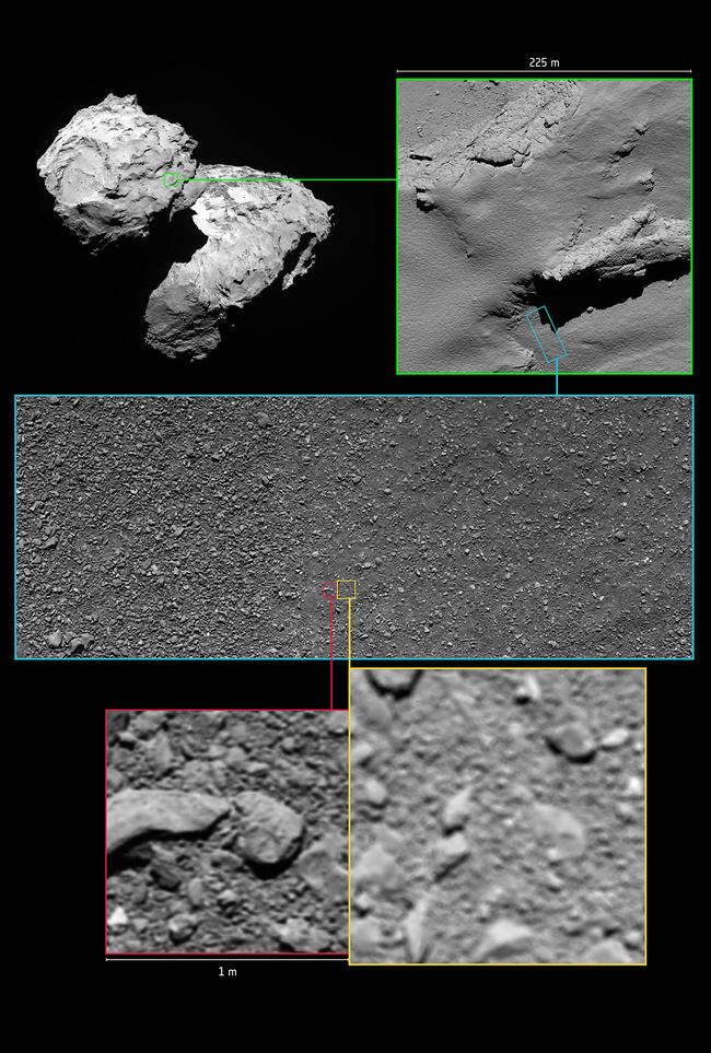 Сюрприз от «Розетты»: самая последняя фотография кометы Чурюмова-Герасименко с расстояния всего 18 м