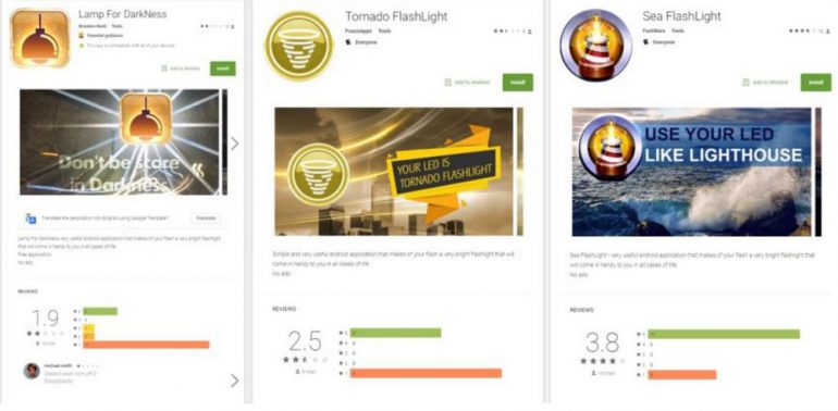 Мобильный банковский троян BankBot маскировался в Google Play под игры, "фонарики" и софт для очистки памяти