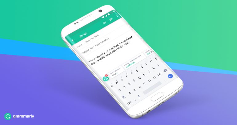 Мобильная клавиатура с проверкой грамматики Grammarly Keyboard вышла для платформы Android