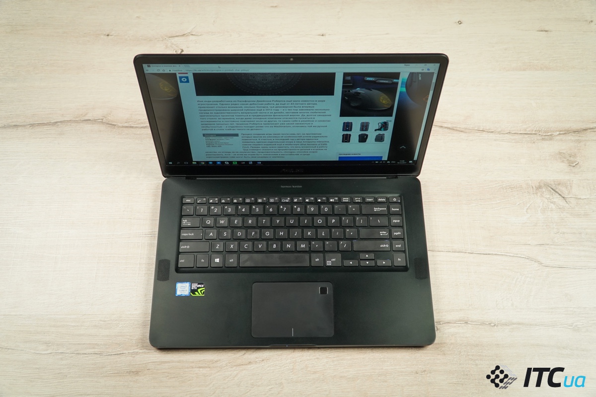 Опыт использования ASUS ZenBook Pro UX550