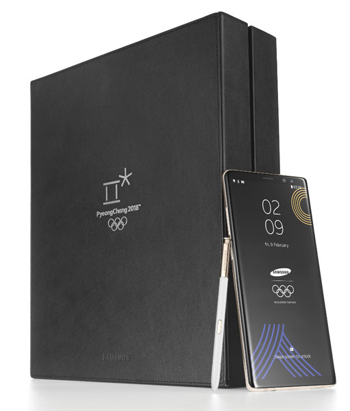 Samsung выпустила лимитированную версию смартфона Galaxy Note8 в честь Зимних Олимпийских игр 2018 в Пхёнчхане