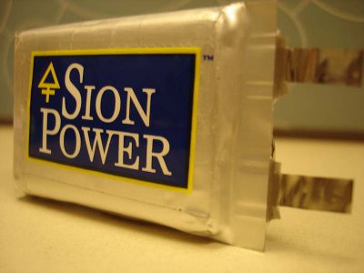 Sion Power анонсирует выпуск аккумуляторов Licerion с удельной ёмкостью 500 Вт∙ч/кг