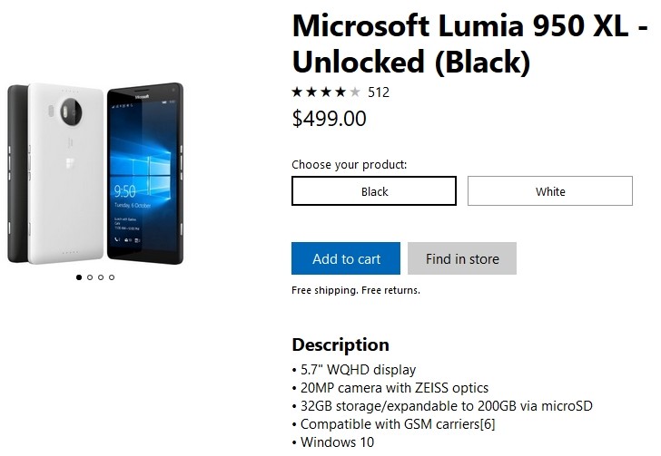 Microsoft снова начала продавать в своем онлайн-магазине старые смартфоны Lumia c «умирающей» ОС Windows 10 Mobile