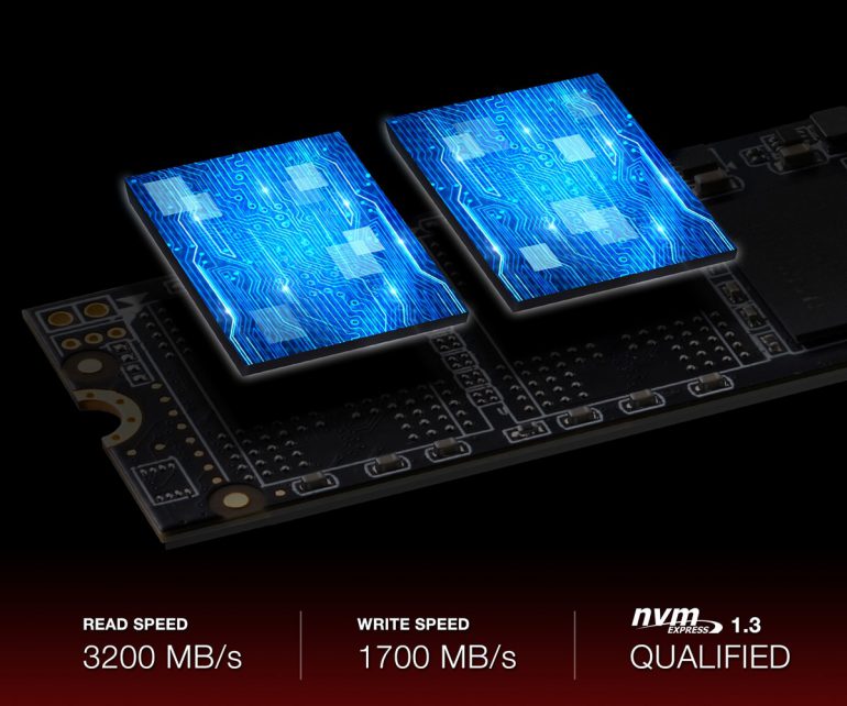 ADATA представила скоростной SSD-накопитель XPG SX8200 в формфакторе M.2 2280 с интерфейсом PCIe Gen3x4