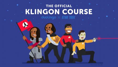 Онлайн-сервис Duolingo запустил курс изучения клингонского языка из сериала Star Trek (там же можно выучить высокий валирийский из Game of Thrones)