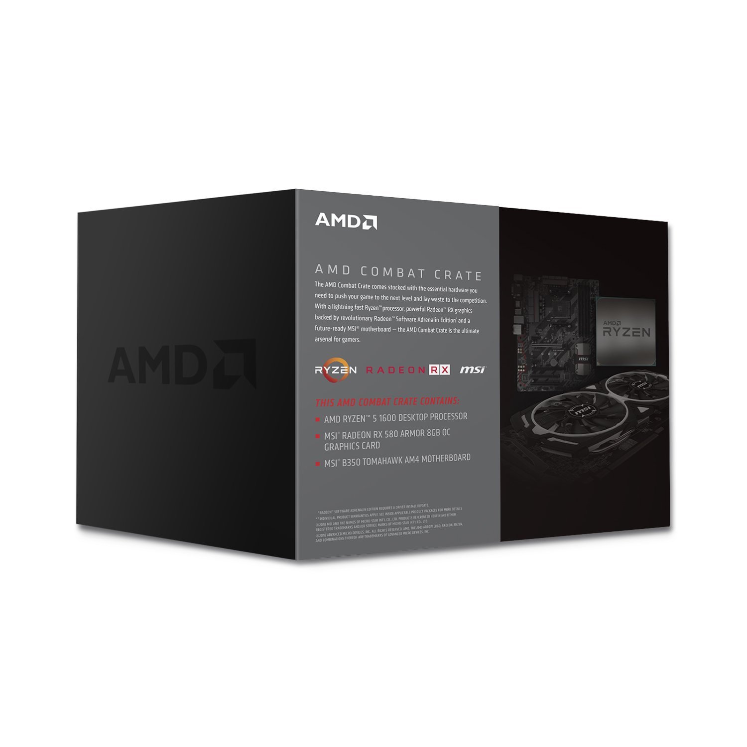 «Процессор + видеокарта + материнская плата»: AMD предложит наборы для сборки игрового ПК Combat Crate