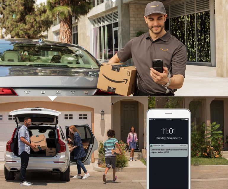 Amazon запустил доставку посылок в багажник автомобиля клиента