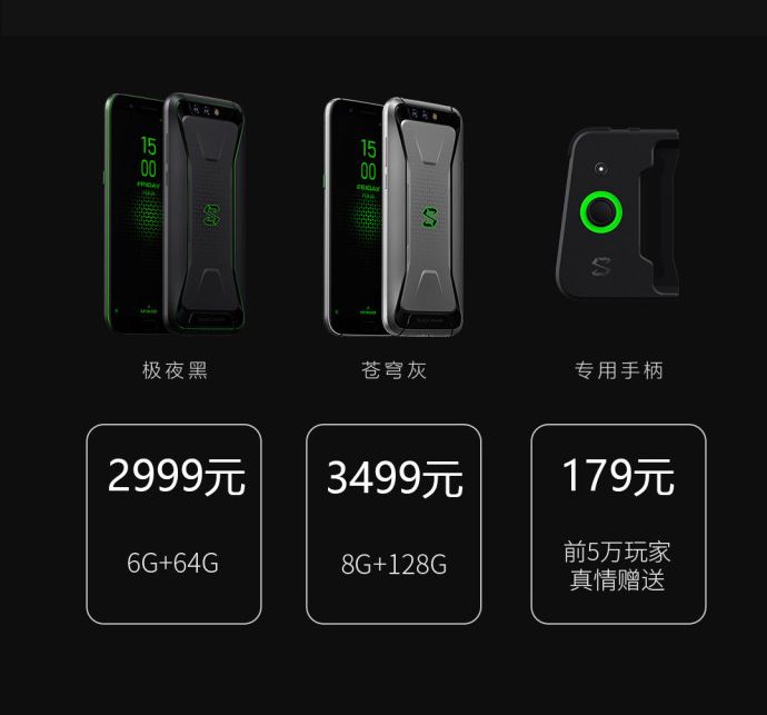Геймерский смартфон Xiaomi Black Shark представлен официально: 5,99-дюймовый IPS-дисплей, Snapdragon 845, 6/8 ГБ ОЗУ, батарея на 4000 мАч и ценник от $479