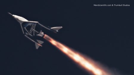 Суборбитальный VSS Unity (SpaceShipTwo) впервые испытали с активным двигателем [Видео]