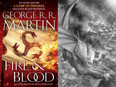 Джордж Мартин представил книгу «Огонь и кровь» об истории Дома Таргариенов. И опять перенес сроки выхода шестой книги саги «Ветра зимы» (теперь не раньше 2019 года)