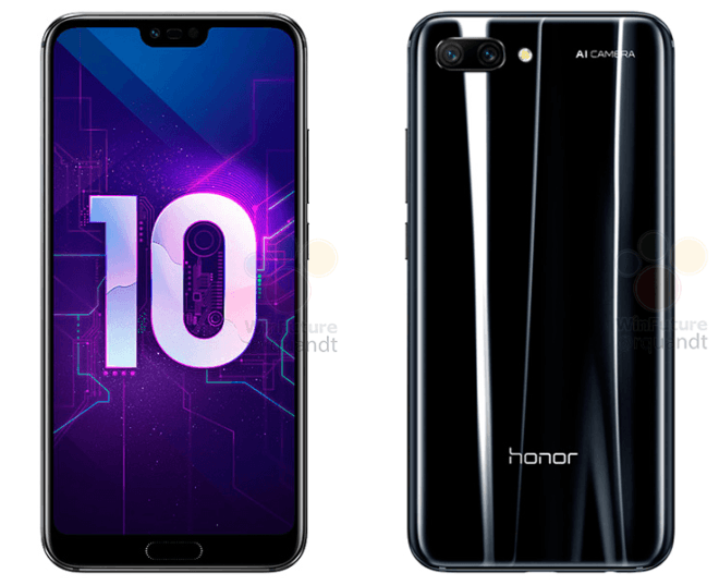 В сеть попали официальные изображения и характеристики смартфона Huawei Honor 10, который представят уже 19 апреля