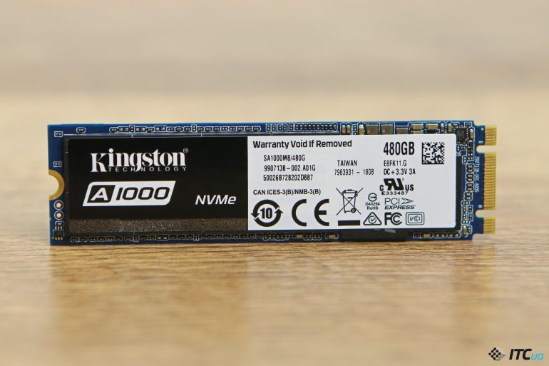 Обзор накопителя Kingston A1000 480 ГБ