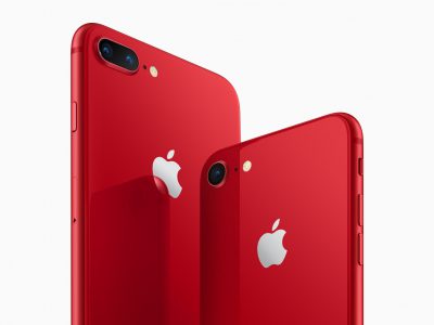 Apple представила «красные» iPhone 8 и iPhone 8 Plus специальной серии RED Special Edition. Заказ на смартфоны будет открыт завтра, в магазинах они появятся 13 апреля