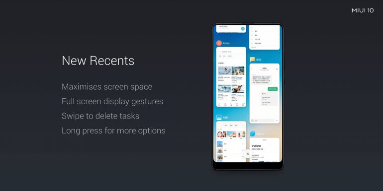 Xiaomi анонсировала прошивку MIUI 10 с ИИ, оптимизацией для полноэкранных дисплеев и обновлённым интерфейсом