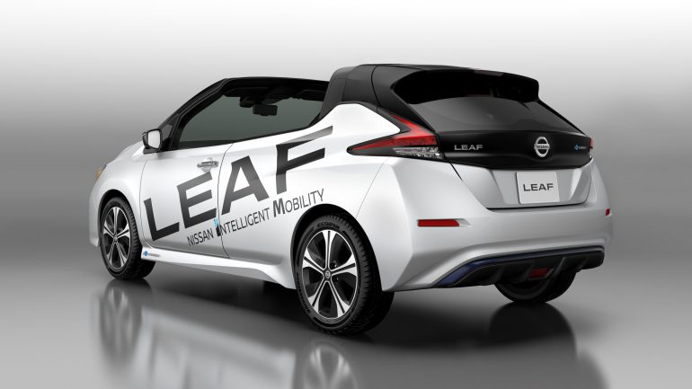 Японцы показали официальный электрический кабриолет Nissan Leaf Open Car