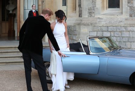 «Самый красивый электромобиль в мире» Jaguar E-type Zero поучаствовал в королевской свадьбе