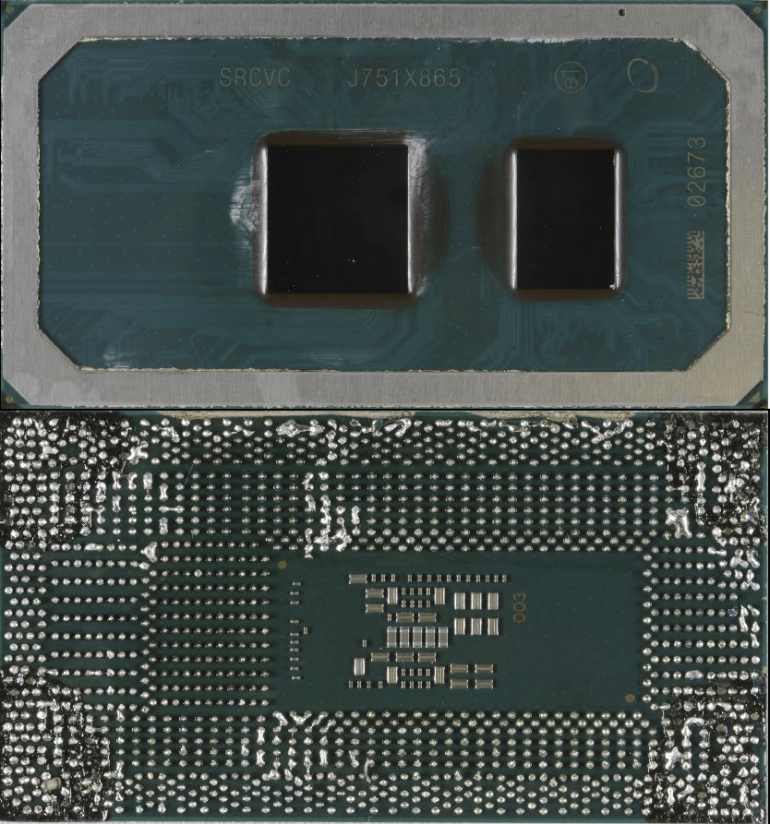 На фото запечатлён процессор Intel Cannon Lake, изготовленный по 10-нм техпроцессу