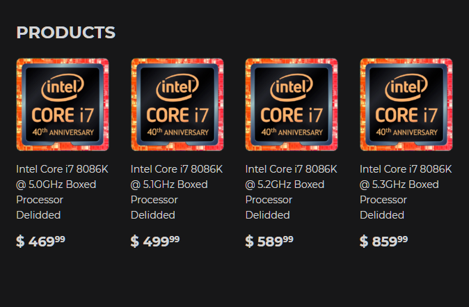 «Гарантированные 5,3 ГГц за $860»: Silicon Lottery предлагает отборные скальпированные Intel Core i7-8086K