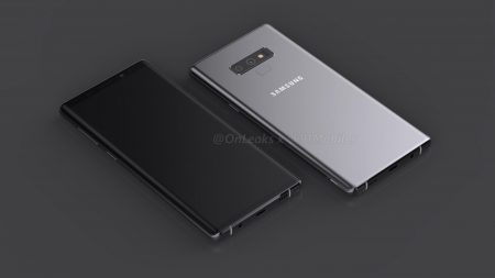В сети появился финальный рендер смартфона Samsung Galaxy Note 9 с обновленным блоком основной камеры