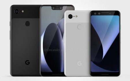 Утечка рендеров раскрывает дизайн смартфонов Google Pixel 3 и Pixel 3 XL