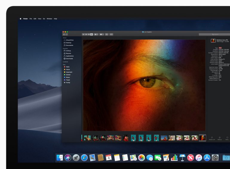 Apple представила macOS Mojave с тёмным оформлением, обновлённым Mac App Store, новыми приложениями и повышенной безопасностью