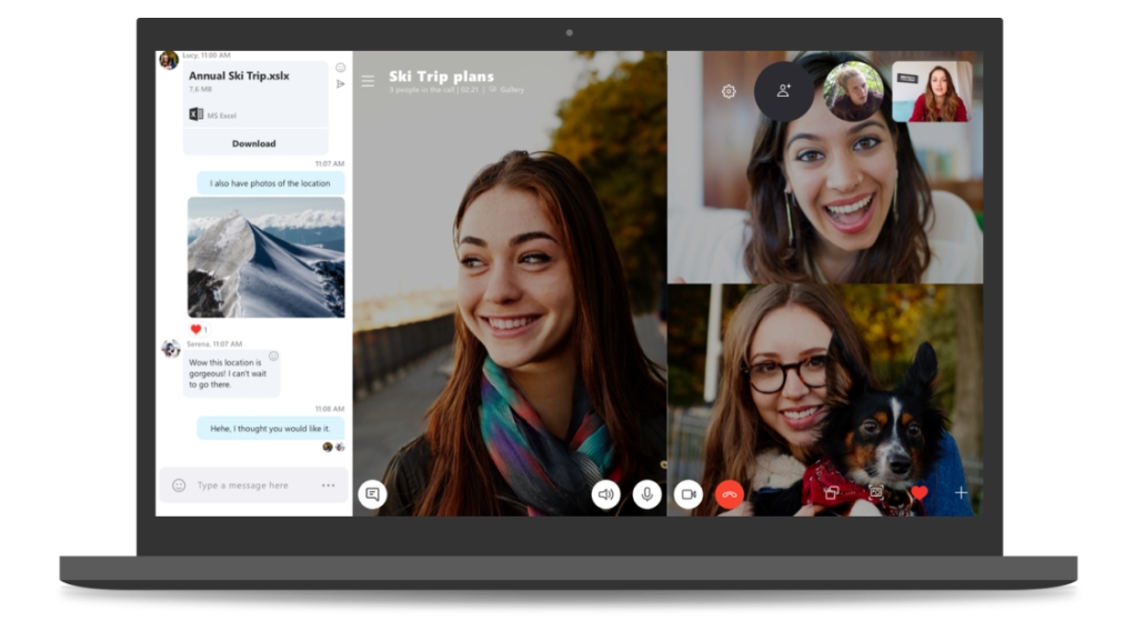 Skype для ПК получил дизайн и функции мобильного приложения