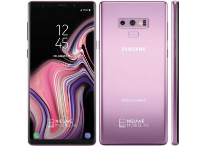 Смартфон Samsung Galaxy Note9: новые официальные рендеры новинки в цветах Deep Sea Blue и Lilac Purple