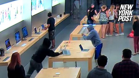 «Украсть за 30 секунд»: В Калифорнии грабители среди белого дня вынесли из магазина Apple техники на $27 тыс.