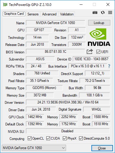 GeForce GTX 1050 3 ГБ: новый фаворит для базовых игровых ПК?