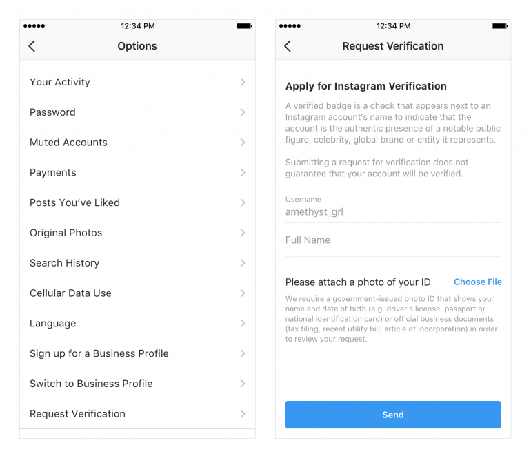 «Предъявите ваши документы»: Instagram запускает верификацию аккаунтов и другие функции безопасности