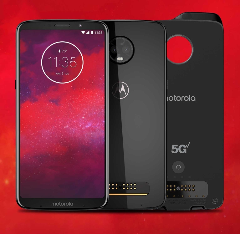 Motorola официально представила смартфон Moto Z3 и модуль 5G Moto Mod для поддержки сетей пятого поколения