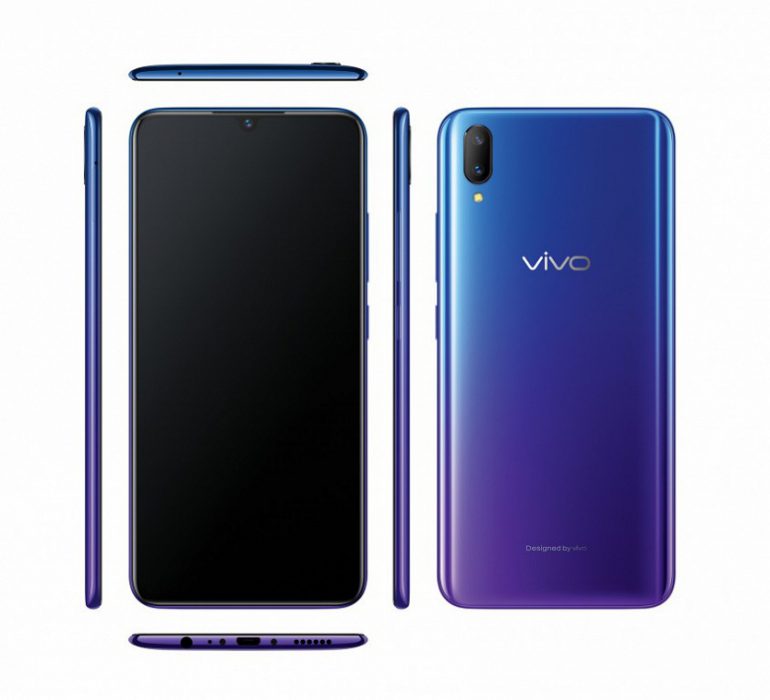 Vivo анонсировала смартфон V11 с дактилоскопическим сенсором в дисплее