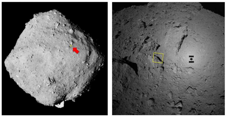 Станция Hayabusa-2 получила детальный снимок поверхности астероида Рюгу с расстояния 64 метра