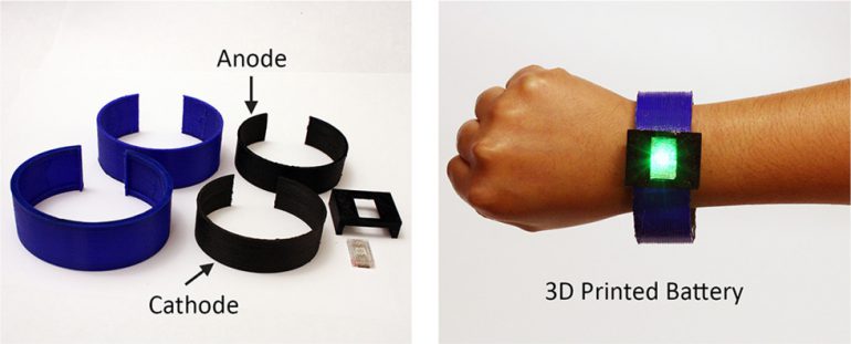 Ученым удалось распечатать на 3D-принтере работающий литий-ионный аккумулятор