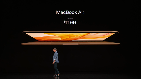 Представлен новый ноутбук MacBook Air с 13,3-дюймовым экраном Retina по цене от $1200