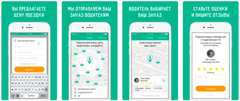 В Киеве запустился сервис такси «Тачку!», где пассажиры сами могут устанавливать цены на поездки