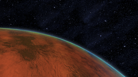 ESA показало на фотографиях дихотомию полушарий Марса
