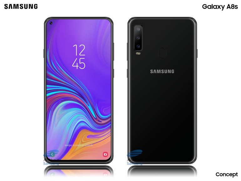 Samsung показал свой смартфон с дырой в экране
