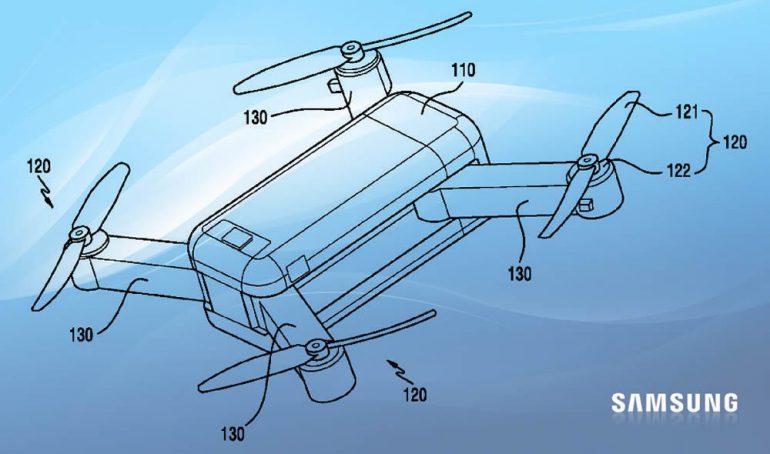 Samsung активно регистрирует патенты, связанные с дронами, и, вероятно, планирует выйти на рынок БПЛА