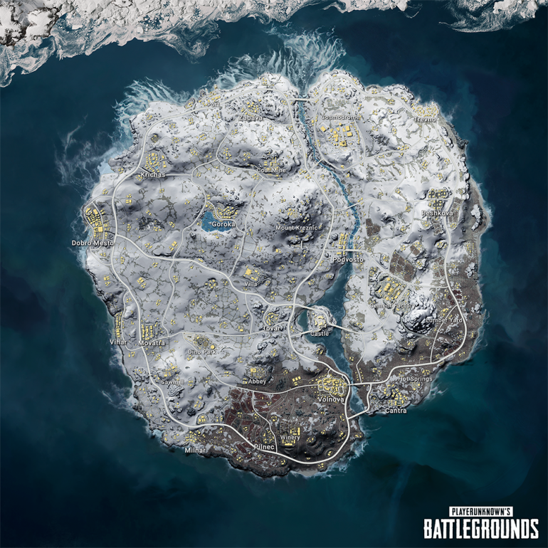 В PlayerUnknown’s Battlegrounds появилась четвертая по счету "зимняя" карта Vikendi [трейлер]