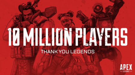 Apex Legends набрала 10 млн игроков всего за три дня с момента анонса, в онлайне уже находятся более 1 млн игроков одновременно