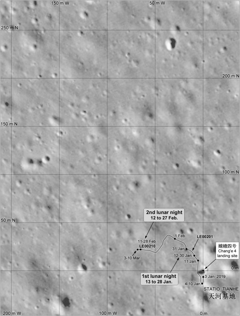 Китайский луноход «Юйту-2» проехал 127 метров по поверхности обратной стороны Луны
