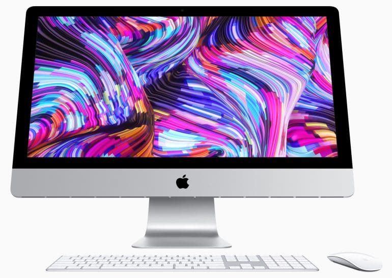 Apple (впервые за два года) обновила моноблоки iMac: новые CPU Intel, видеокарты AMD Radeon Pro Vega и 64 ГБ ОЗУ. Топовая конфигурация стоит $5250